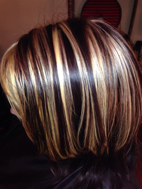 Hi Lites I Did On Heather Trendy Hairstyles Bob Hairstyles Cut And