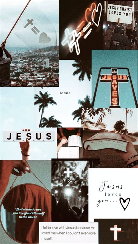 Aesthetic Jesus Collage Wallpapers Wallpaper Cave