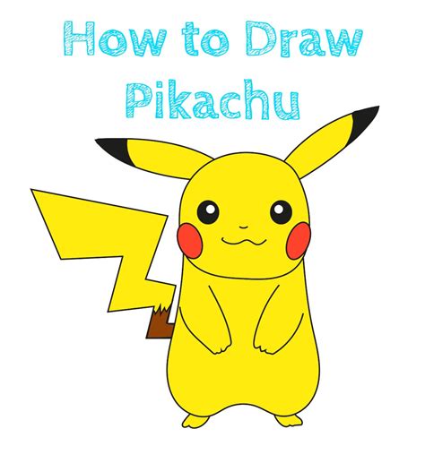How To Draw Pikachu Easy How To Draw Easy
