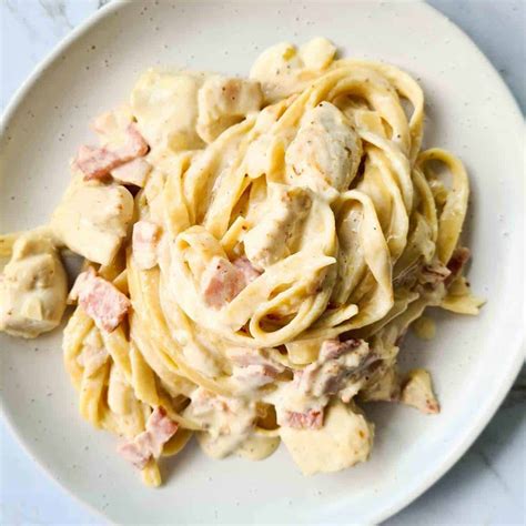 Creamy Chicken Bacon Pasta Story Casually Peckish