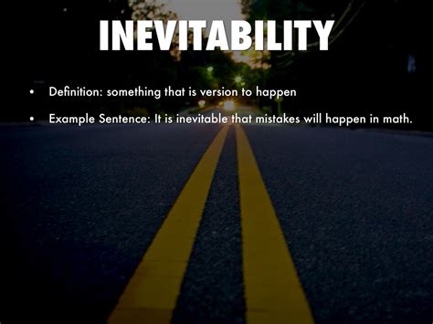 Certain to happen and impossible to avoi.: Vocabulary 12 by georgiag_fair
