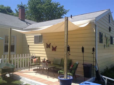 Diy Canopy Backyard Shade Cant Afford Sunsetter Backyard Shade Diy Outdoor Shade