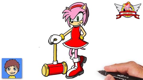 How To Draw Amy Rose From Sonic Step By Step Easy Drawing Tutorial