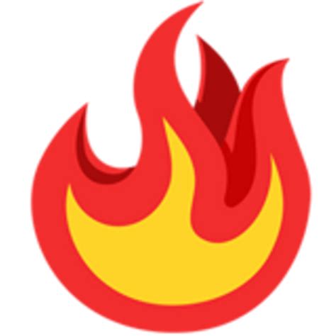 Flame Emoji Lit Vector Fire Emoji Sticker By Sevenstripes Design By