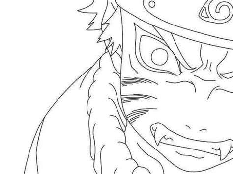 Naruto Nine Tails Mode Coloring Pages