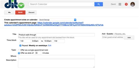 Find out how to create appointment slots in this tutorial. How to Create Appointment Slots in Google Calendar ...