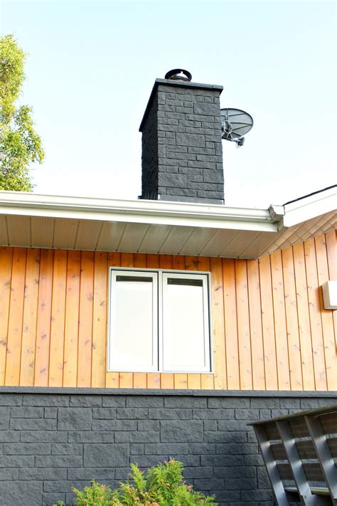 Share all sharing options for: Charcoal Grey Painted Stone Exterior + How to Safely Paint ...