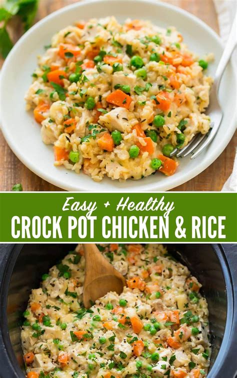Easy Cheesy Crock Pot Chicken And Rice Casserole Simple And So Yummy