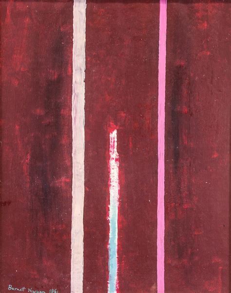 Sold Price Barnett Newman Us 1905 1970 Oil On Canvas Abstract June 4