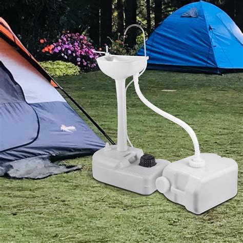 17l Portable Camping Sink Hand Wash Stand With Tank Hand Washing