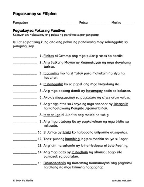 uri ng panghalip worksheet grade 1 printable worksheets and pang uri worksheets grade 1