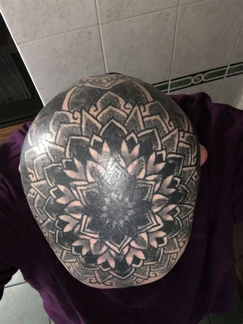 My Head Mandala In 2021 Head Tattoos Decor Ottoman