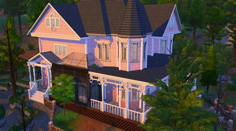 Mod The Sims Coraline The Pink Palace Apartments House With Maze