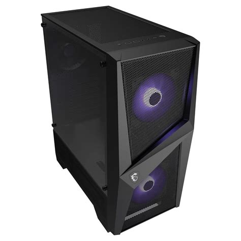Msi Mag Forge R Atx Tempered Glass Argb Pc Gaming Case With Hub