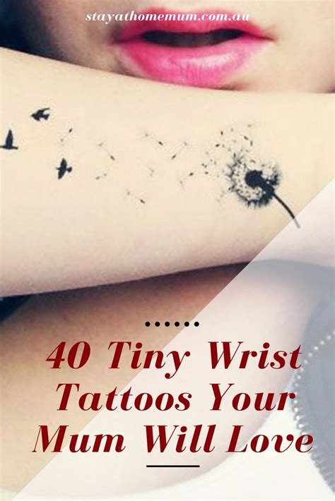 40 Tiny Wrist Tattoos Your Mum Will Love Stay At Home Mum Tiny Wrist Tattoos Wrist Tattoos