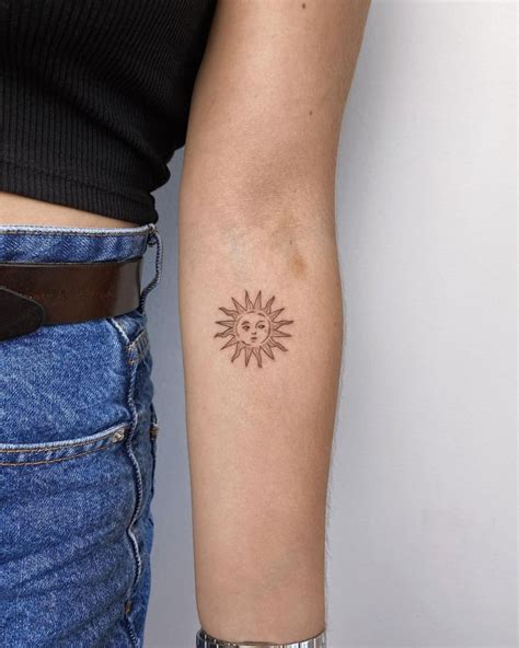 Top Sun Tattoo Designs For Women Monersathe Com