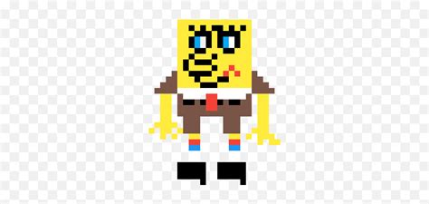 Pixilart Spongebob Squarepants By Anonymous Cartoon Emojispongebob