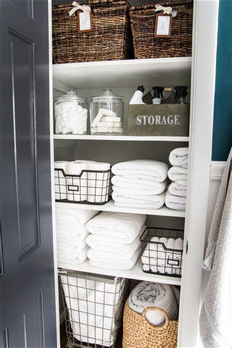 60 Best Moment For Small Bathroom Decor Ideas 12 Linen Closet Linen