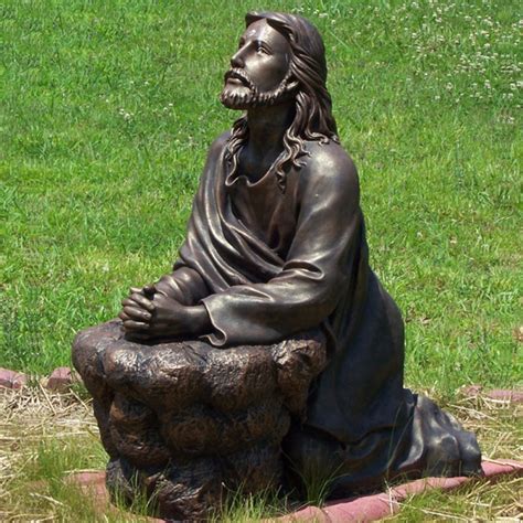 Gethsemane Jesus Kneeling Praying Bronze Jesus Garden Bronze Statue