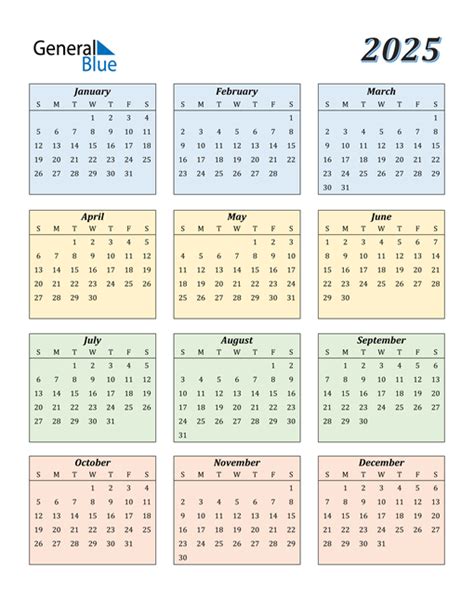 2025 Calendar Pdf Word Excel