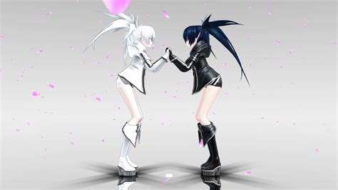 Mmd Black Rock Shooter And White Rock Shooter By Neoka3 On Deviantart