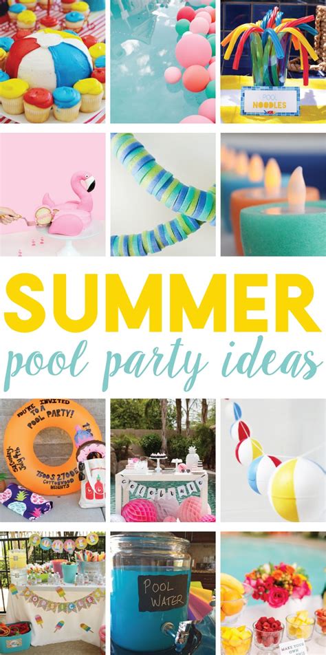 12 Easy Summer Pool Party Ideas On Love The Day