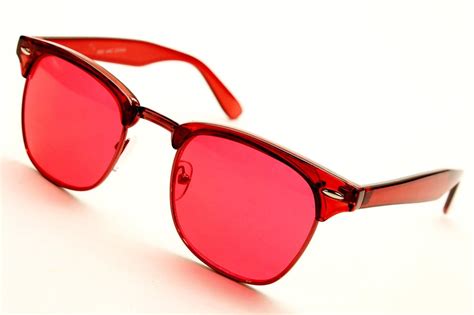 Vtg 80s Retro 80s Vintage Retro Fashion Sunglasses Crystal Red W82 Ebay