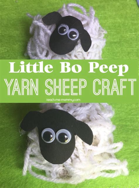 Little Bo Peep Sheep Craft Teach Me Mommy