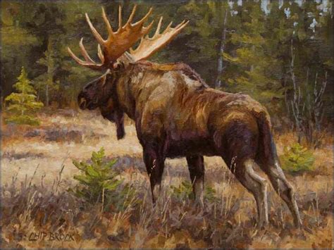 Animals Artwork Animal Paintings Bull Moose Moose Art Moose
