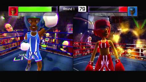 Kinect Sports Boxing Dad Blue Vs Son Red Game 3 Youtube