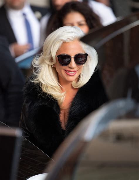 Lady Gaga Sheer Black Dress On Jimmy Kimmel Popsugar Fashion Photo 14