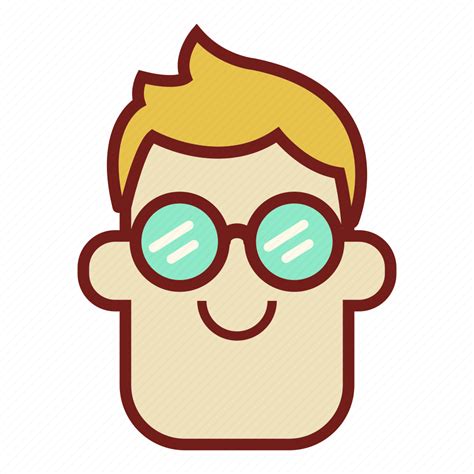 Avatar Emoji Face Glasses Guy Man Profile Icon Download On