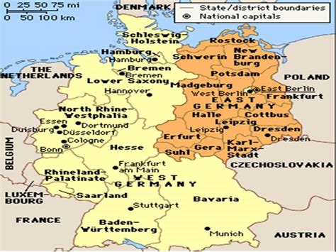 Map Of Germany During The Cold War Map