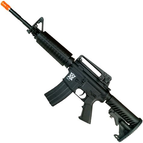 It has a 14.5 in (370 mm) barrel and a telescoping stock. Rifle de Airsoft Elétrico APS M4A1 Blowback Pronta Entrega ...