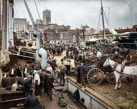 1900 New York Harbour Colorized Historical Photos Colorized Photos