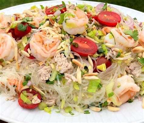 Yum Woon Sen Thai Glass Noodle Salad Lets Cook Some Food Recipe