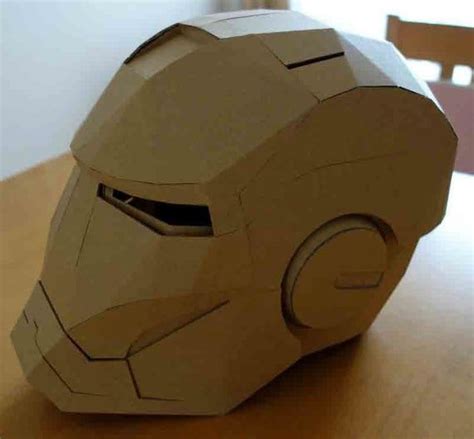 Iron Man Mask Papercraft Cardboard Mask Iron Man Helmet Iron Man