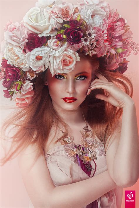 Sexy Girls And Flowers On Behance