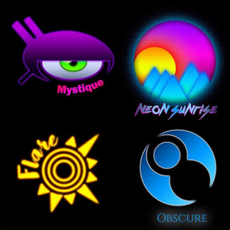 Artstation Neon Aesthetic Logos