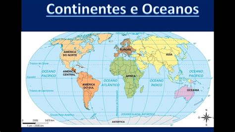 Continentes E Oceanos Youtube