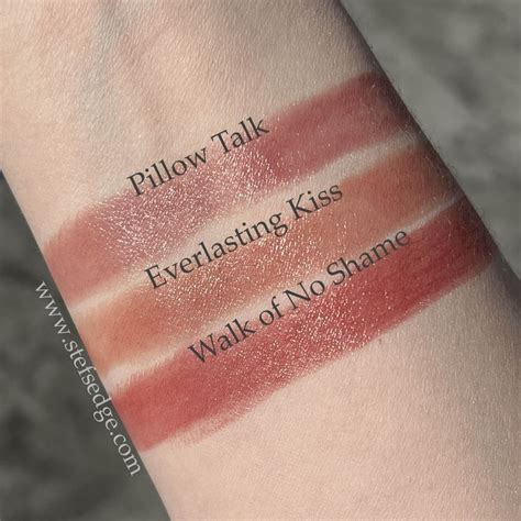 Swatches Of The Everlasting Kiss Formula From Charlotte Tilbury In The