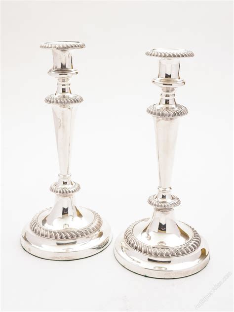 Antiques Atlas Pair Of Tall Victorian Silver Plated Candlesticks