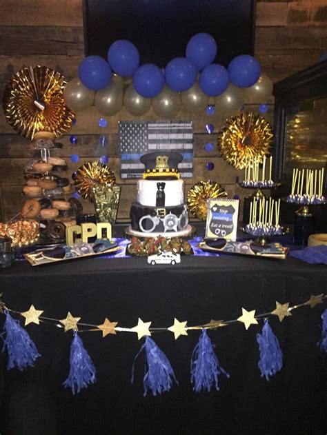 Police retirement party police wedding retirement party decorations retirement parties grad parties retirement ideas wedding decorations wedding ideas cop party. Pin on Victoria Sweets