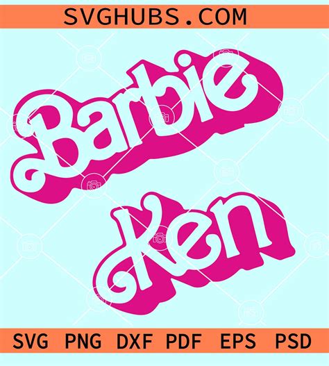 Barbie Ken Logo SVG Barbie Ken SVG Mattel Ken Doll SVG