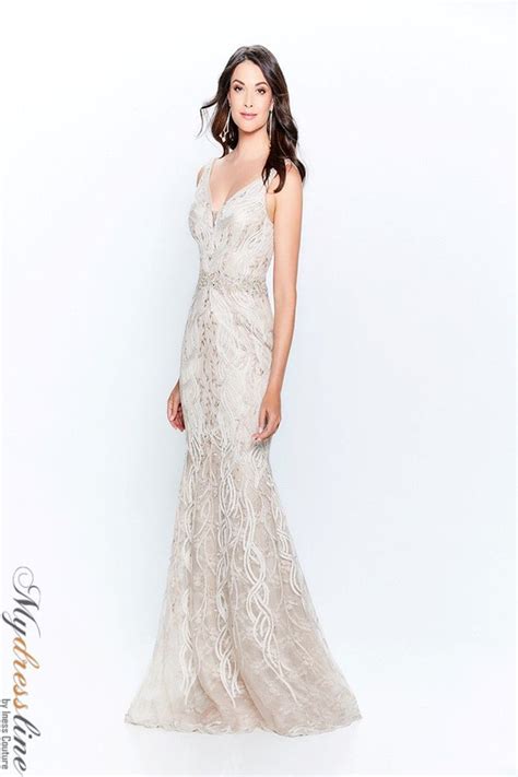 Mon Cheri Montage 120921 Evening Dress Elegant Lace Gown Mydressline