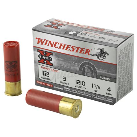 Winchester Super X Ammo 12 Gauge 3 4 Shot 10 Round Box X123mt4
