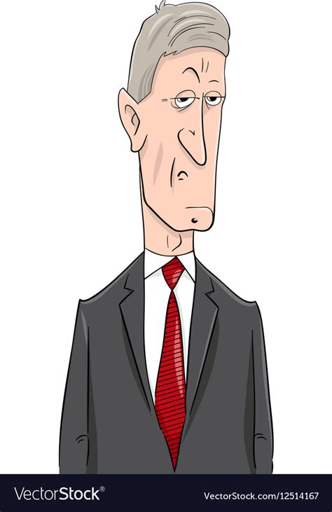 Politician Cartoon Character Royalty Free Vector Image