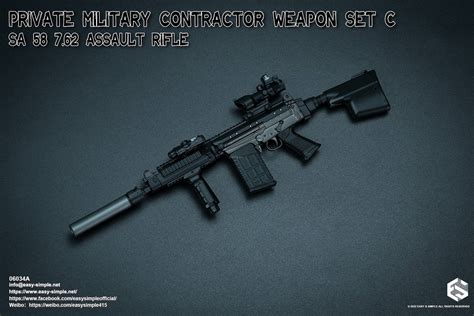 Easy And Simple 06034 16 Private Military Contractor Weapon Set C Sa 58
