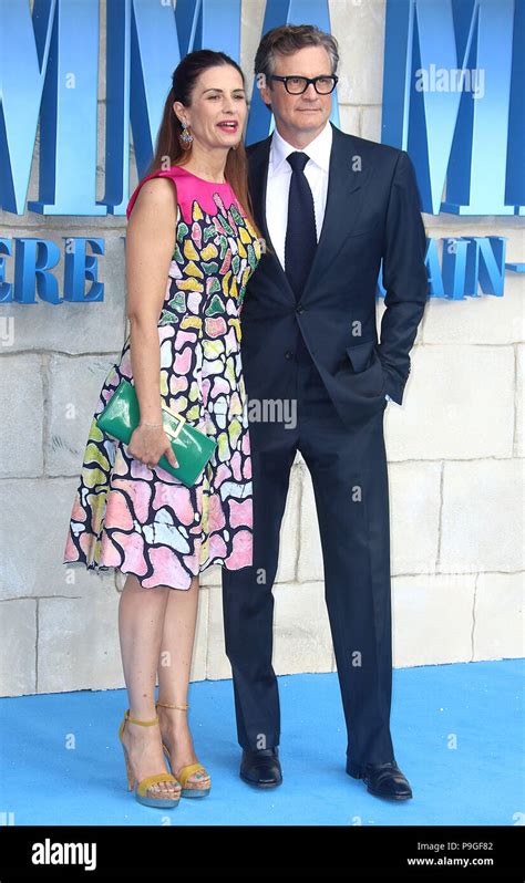 London Jul Colin Firth And Livia Giuggioli Attend The Mamma Mia Here We Go Again