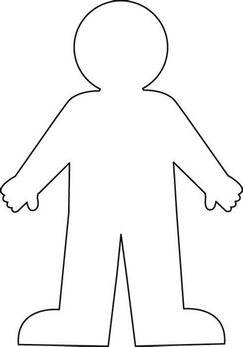 Simple preschool activity for dinosaur fans! worksheet with a blank body outline - Google Search ...